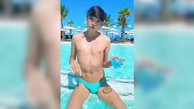 Twink Spring Pool Cutie Porn! Hot Muscle Boys Web-Cam Fun!
