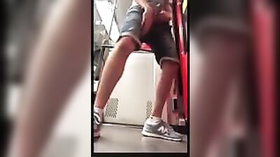 Train Jerk Off Exhibition: Amateur Public Porn