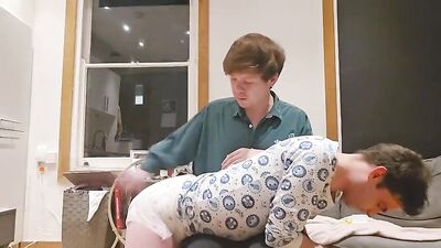 Step Sons Punishment: Daddy Spanks His Naughty Boy