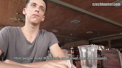 Hung Czech Hustler Fucks Twink on the Beach!