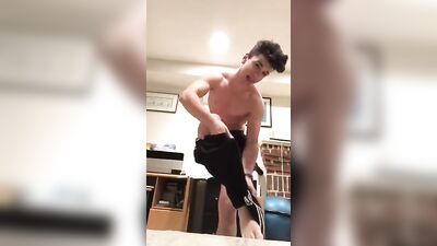 Cutie Brunette Goes Wild in Gay Porn Cam Show!