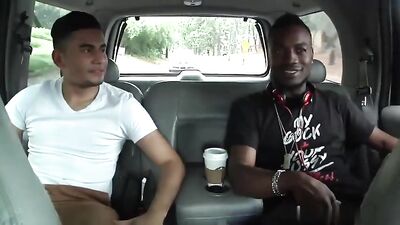 Black Cock Destroys Jocks Tight Hole! - His First Interracial Oral Experience