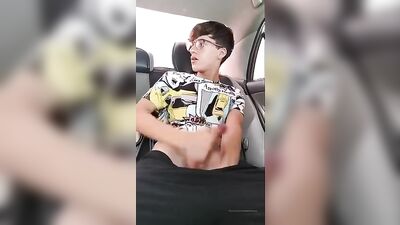 Twink Thrill: Steamy Back Seat Action!