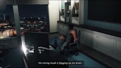 Intruder Sex Cartoons: Muscle Boys Bareback Action!