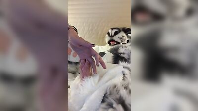 Furry Fetish - Split Dick Gets Urethra Fingered