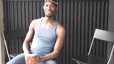 Black Leather Fury: Two Steamy Black Men Pound on the Sofa in This Explosive Gay Porn Video!