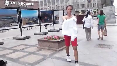 Streak Naked in the City - Fetish Fun Public Outside Solo Straight Boys Voyeur hot fit lad no porn twink young streaker!