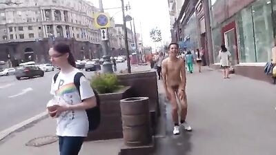 Streak Naked in the City - Fetish Fun Public Outside Solo Straight Boys Voyeur hot fit lad no porn twink young streaker!