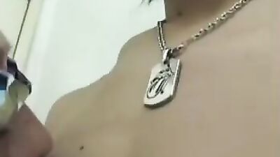 Asian Fetish Boyplay: Japanese Toy in Public Toilet