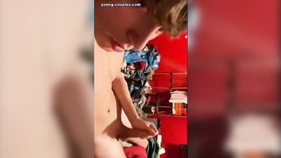 College cock boy cums