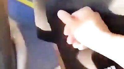 Straight Big Dick in Shorts: Public Bus Voyeur Gay Porn Adventure