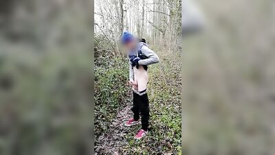 Gay Porno Forest Trail: Boy Jizzing and Cumming on Natures Path