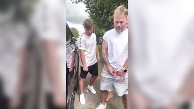 Street Piss Fun Brit Boys Amateur Public Web-Cam
