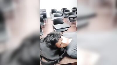 Asian College Boys Bareback in Classroom - Raw and Uncut!
