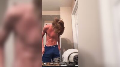 Teen Cock Worship - Curved and Massive!