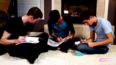 Next Door Twink Study Group Threesome