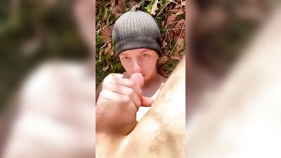 Young Twinks Play in the Forest - Cum Shots and Big Cocks