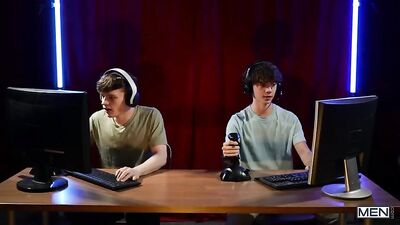 Gamers Bareback Oral Frat Boy Fun!