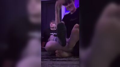 Daddys Foot Fetish Fun with Jonas Bridges!