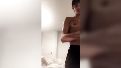 Teen Cum Shot: Handsome Lad Jerks and Cums in Gay Porn Video!