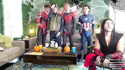 Gay Porn Twink Spider and Friends Hot Group Sex Action!