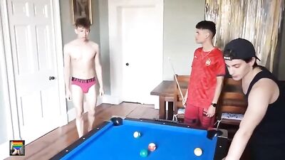 Bareback Snooker Lessons with Gay Twinks Porn