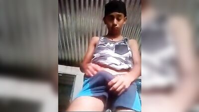 Latino Cocks Outdoor Handjob Explosion!