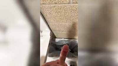 Cumming in the Trashcan-223 - Amateur Cum Shots Handjob Solo