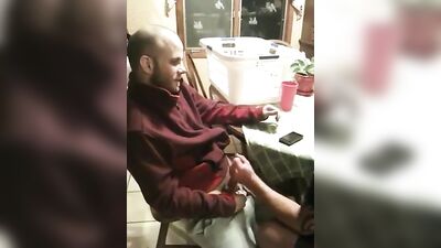 Straight friend cums in mouth