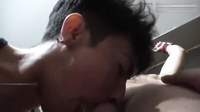 Young Twink in BDSM Military Boot Camp! Foot Worship and Dick Licking Delight!