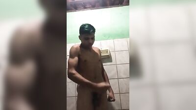 Latino Muscle Boy Web-Cam Solo Cum Play - Lustful Explosion!