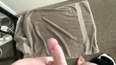 Golden Load: Teenage Stud Shows Off His Cum