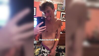 Cute Blonde Amateur Boy: Fit and Handsome in Bed!