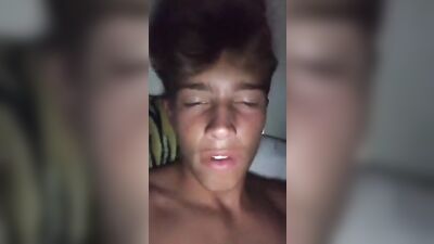 Cute Blonde Amateur Boy: Fit and Handsome in Bed!