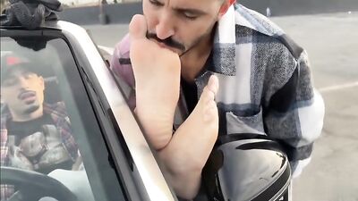 Gangbang in Public and Feet Worship: Gay Porn Video!