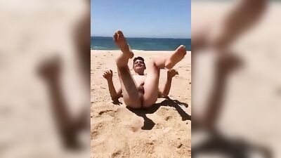 Beach Exposure - Amateur Fun with Teenage Playboy!