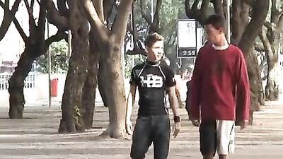 Stretching Latino Boy: Riu Melos Anal Invasion!