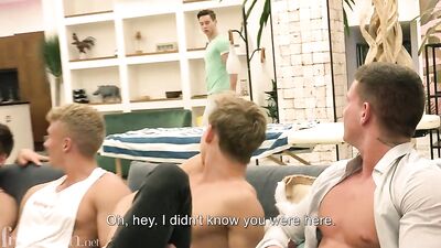 In The Bathroom Twink Tube: Muscle Boys Cum Shots Bareback Oral Porn!