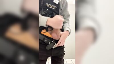 Gay Porn Public Toilet Sex - Horny Big Cock Adventure!