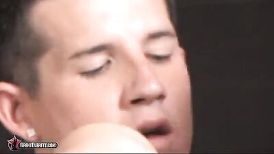 Brent Everetts Leather Massage Orgy: Cum on the Table!