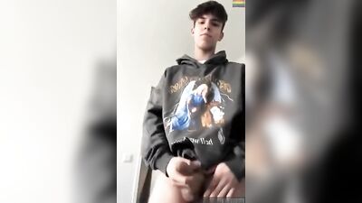 Young twink cock flex