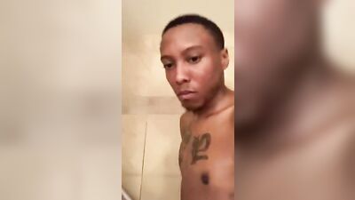 Young black cock shower jerk session - Hardcore threesome with Xander Corvus and Johnny Rapid