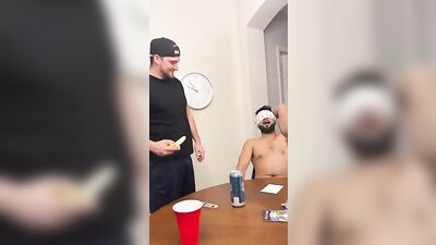 Gay Porn Oral: Straight Boys Tease with Banana!