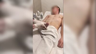 Fantasy Shaving Salon: Face and Wall Cumming Adventures