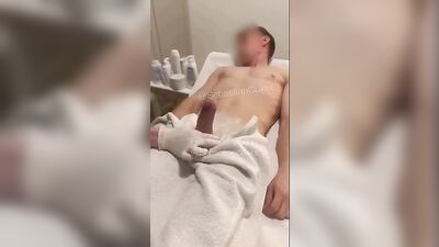 Fantasy Shaving Salon: Face and Wall Cumming Adventures