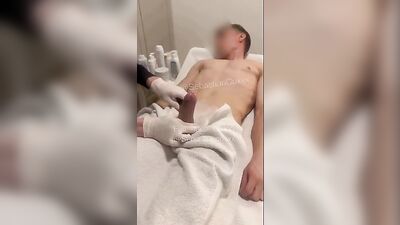 Fantasy Shaving Salon: Face and Wall Cumming Adventures