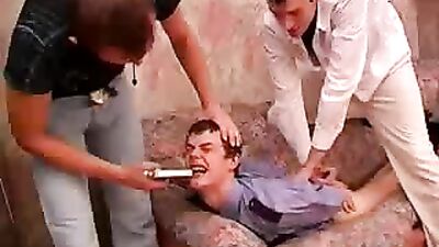 Bombastiks Fake Gunpoint Adventure: Double Penetration by the Russian Twink!