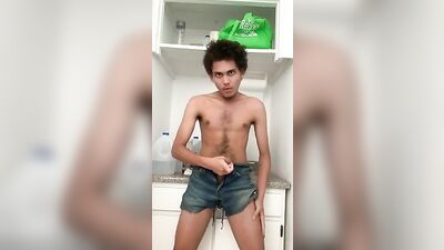 Jealousy in denim: Cumshot ending!