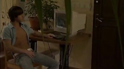 Gay Porn Bliss: Lustful Bareback Cum with a Blond Boy!