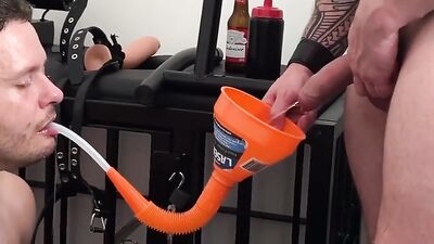 Deepthroat Bareback Urinal: The Ultimate Gay Porn Experience